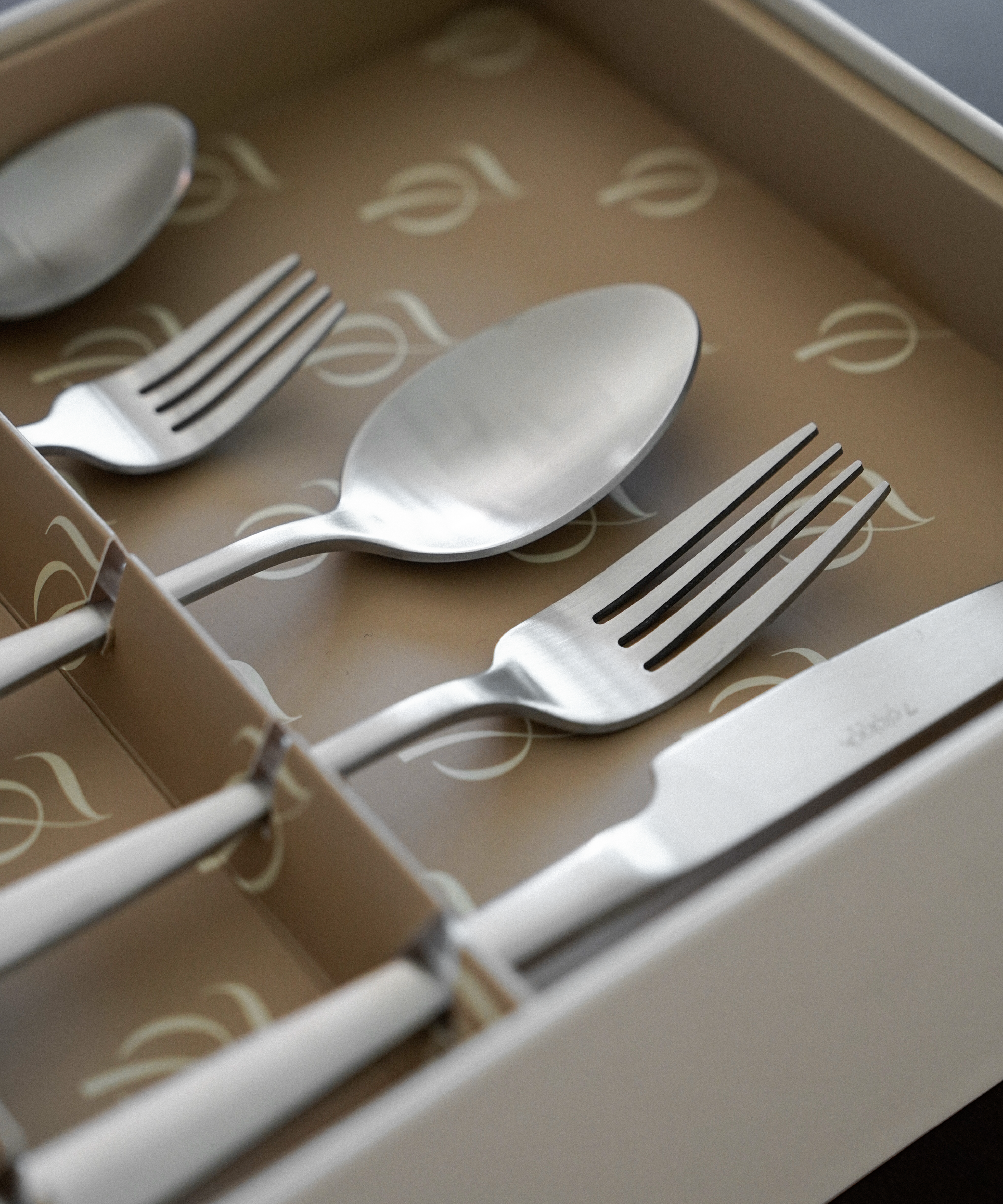 Besteck-Set Silber matt-gebürstet | Tava