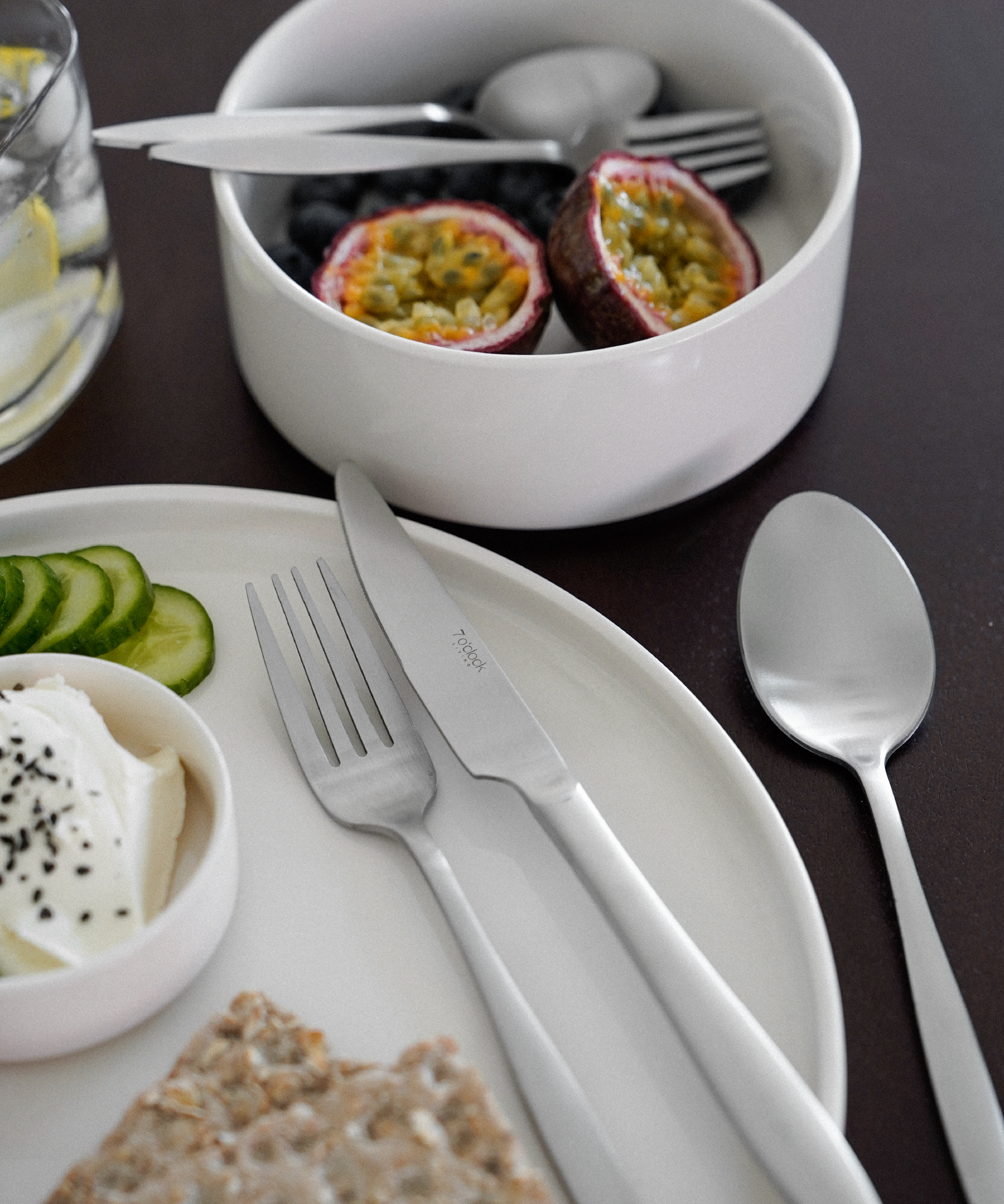 Besteck-Set Silber matt-gebürstet | Tava