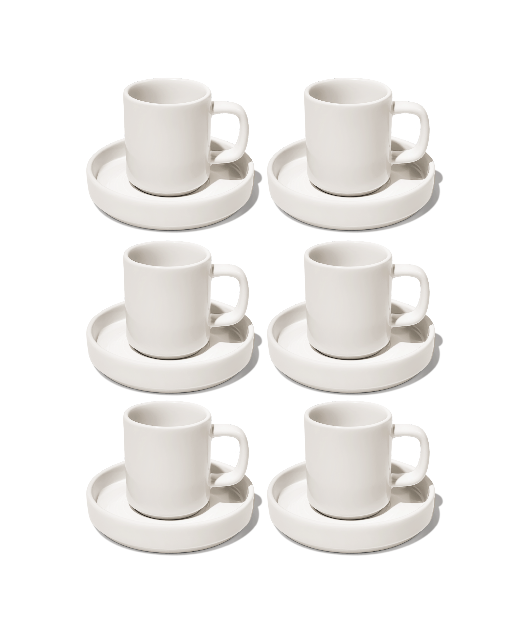 Espresso-Tasse mit Untertasse Cremeweiß | Nia