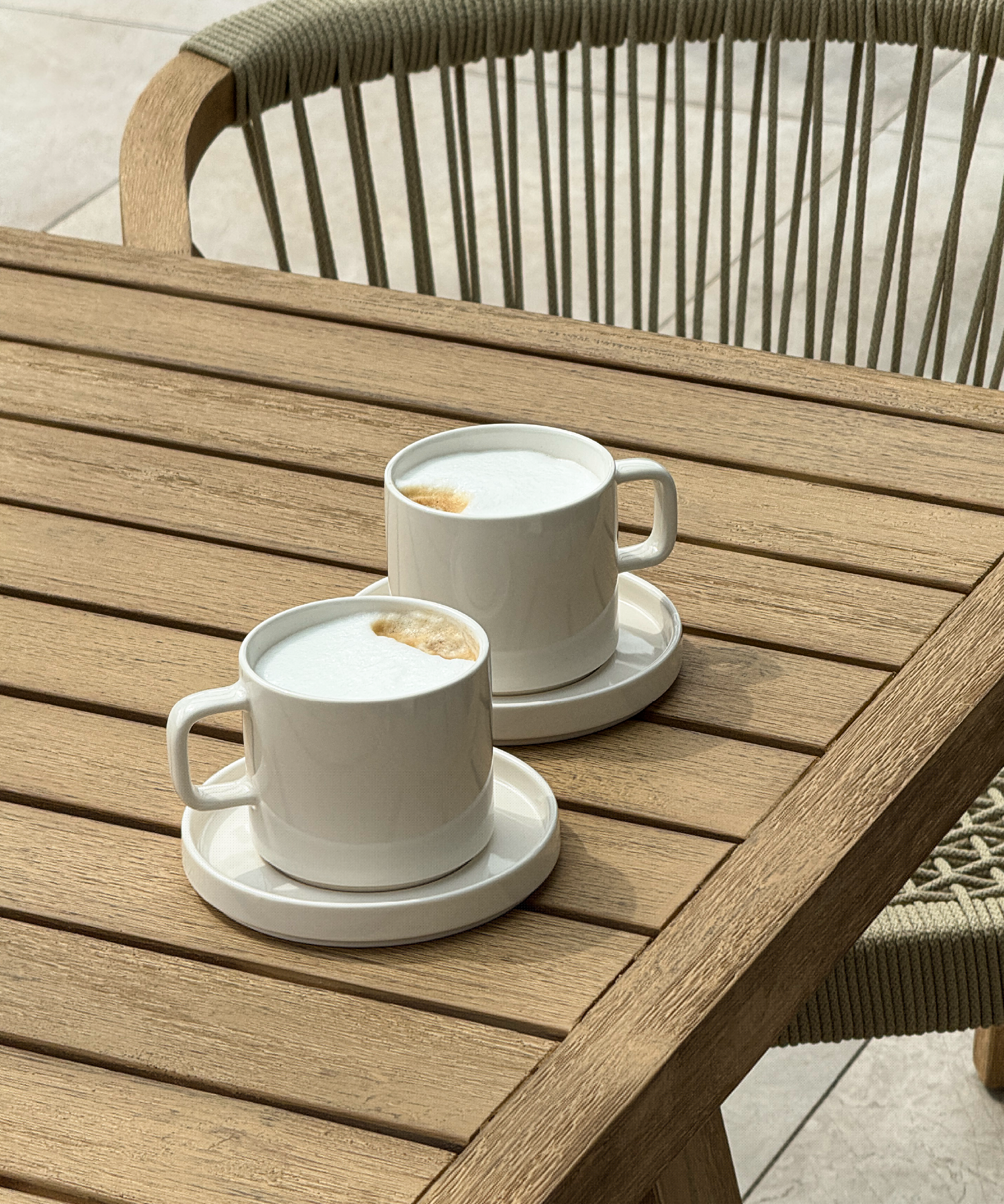 Untertasse in Cremeweiß glänzend | Nia
