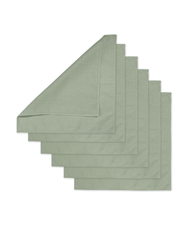 Salbeigrüne Servietten 6er Set | Kyla