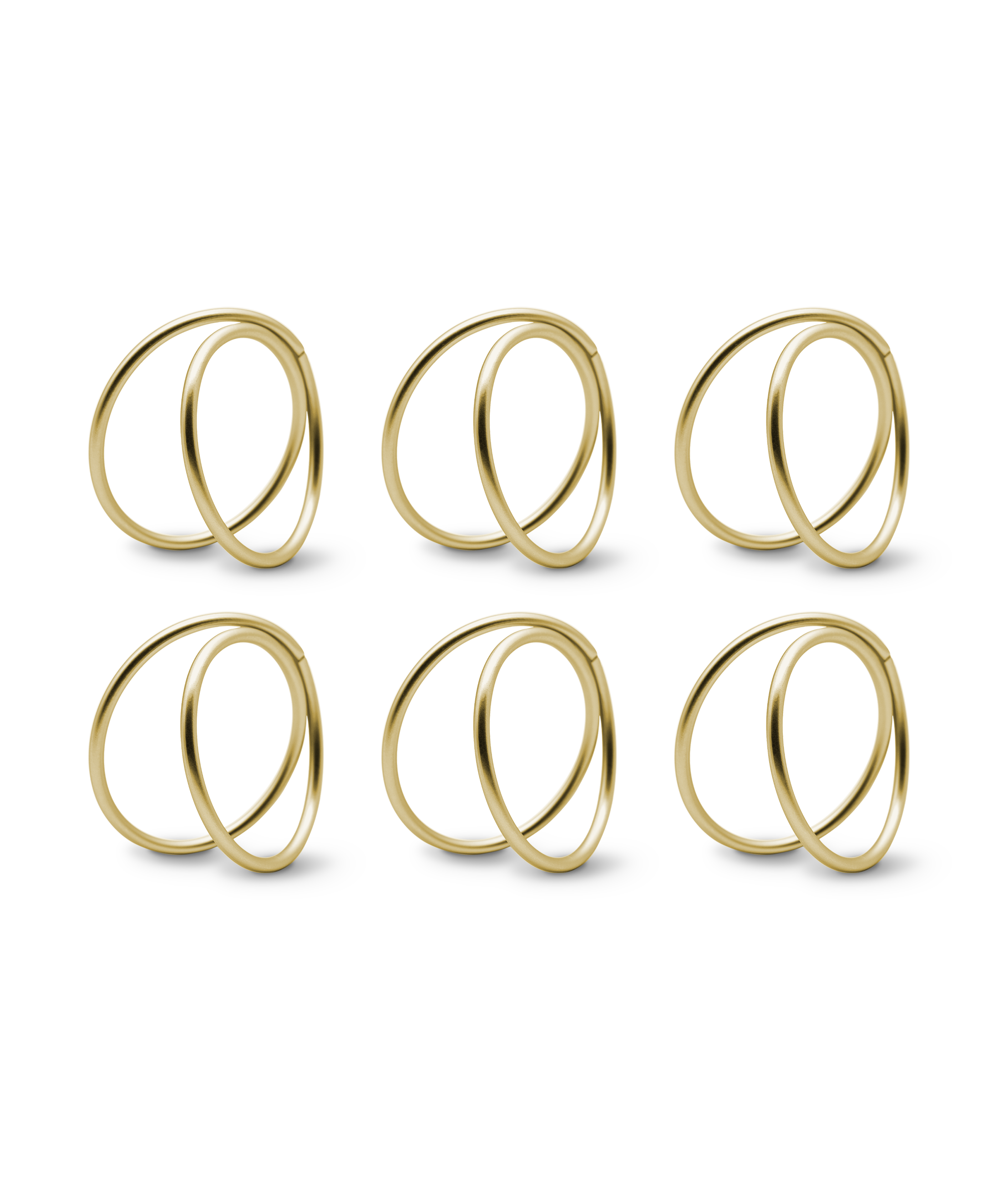 Serviettenringe Gold 6er Set | Rina