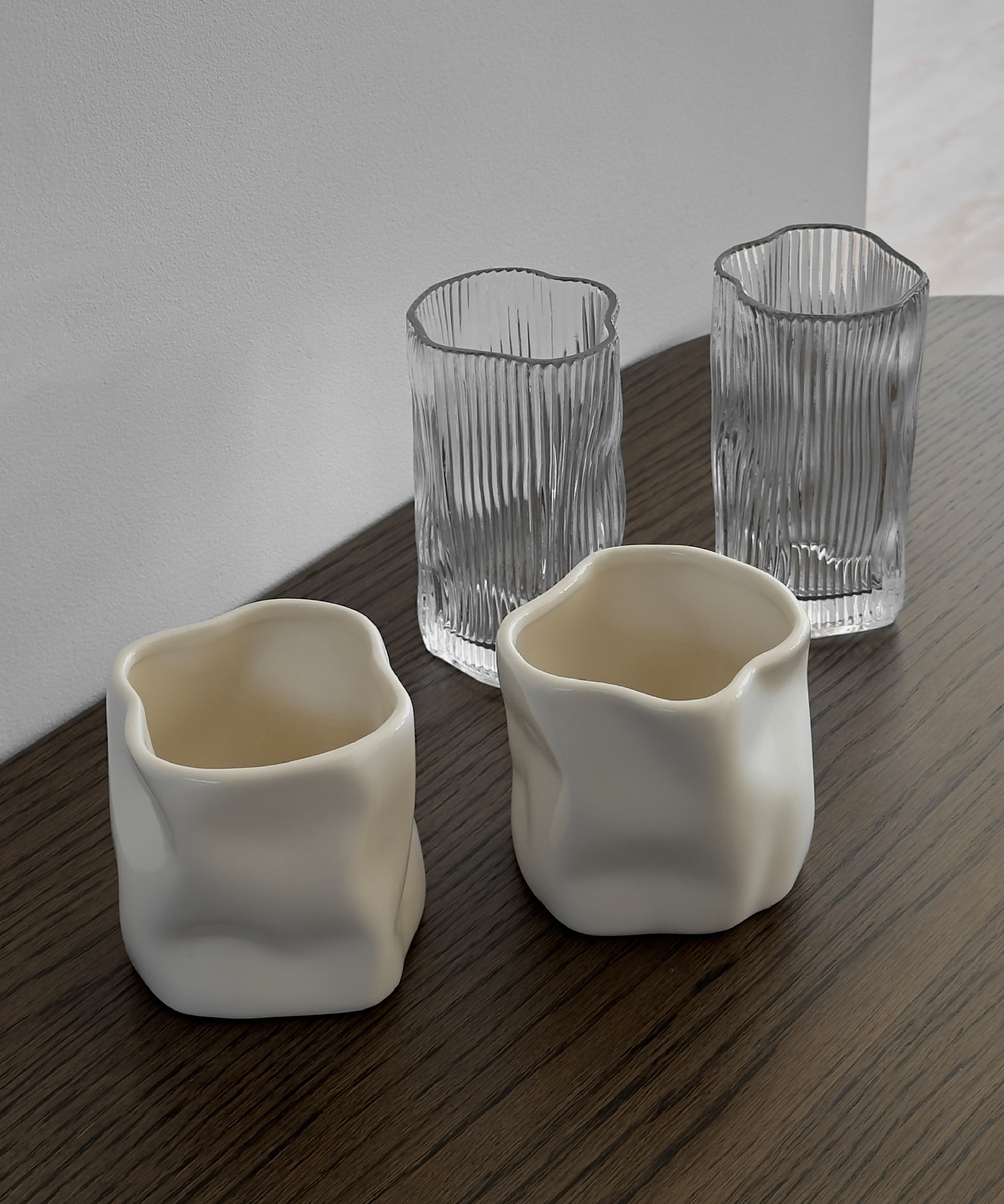 Geriffeltes organisches Glas | Alaska