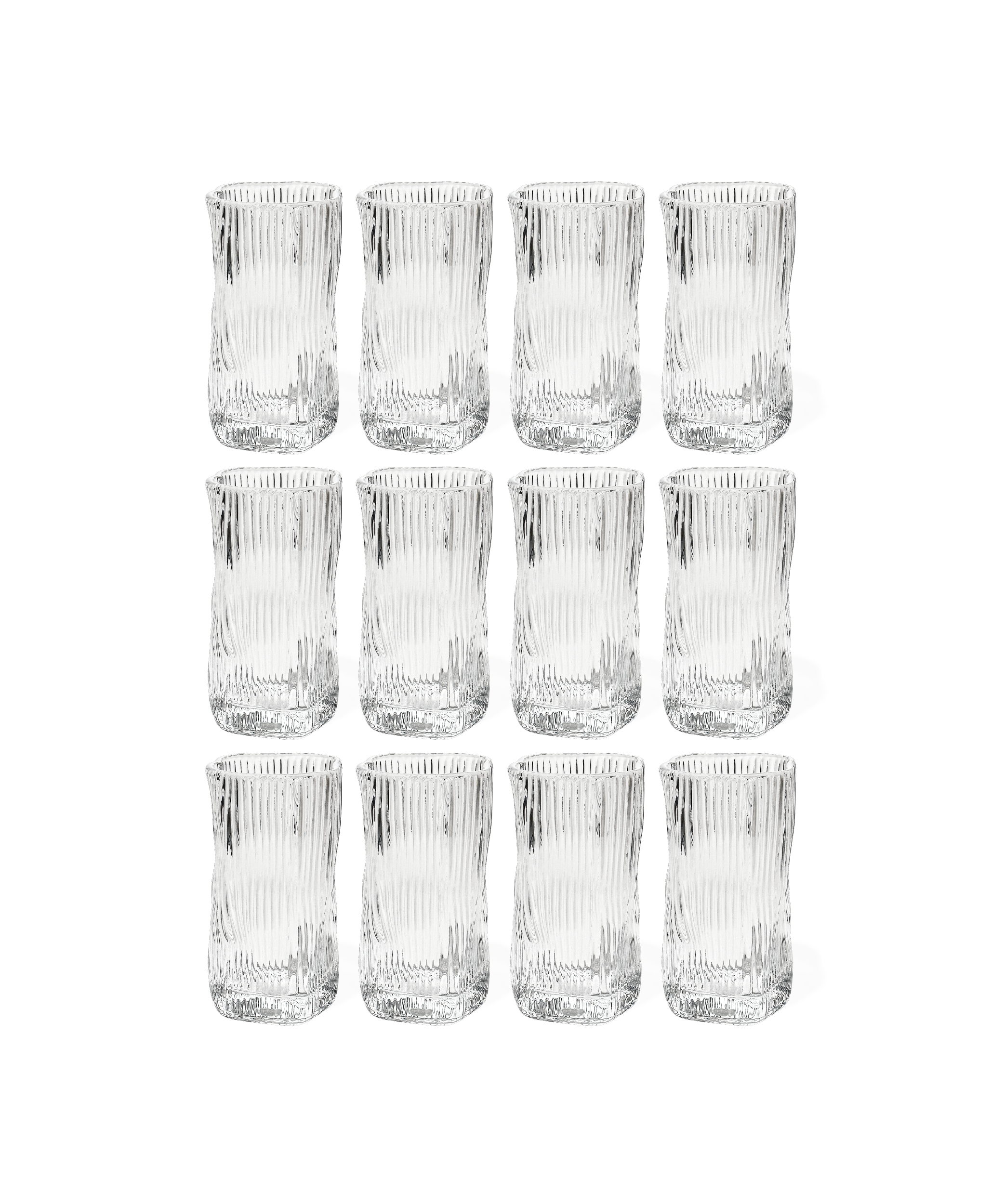 Geriffeltes organisches Glas | Alaska