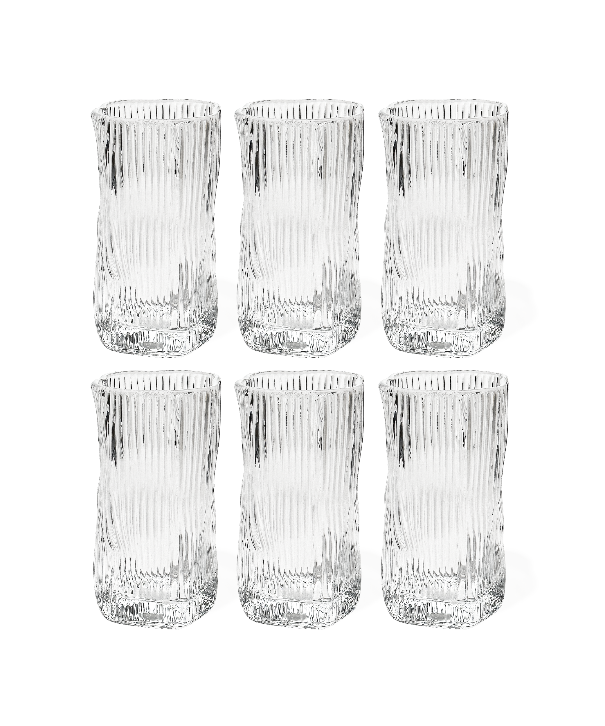 Geriffeltes organisches Glas | Alaska