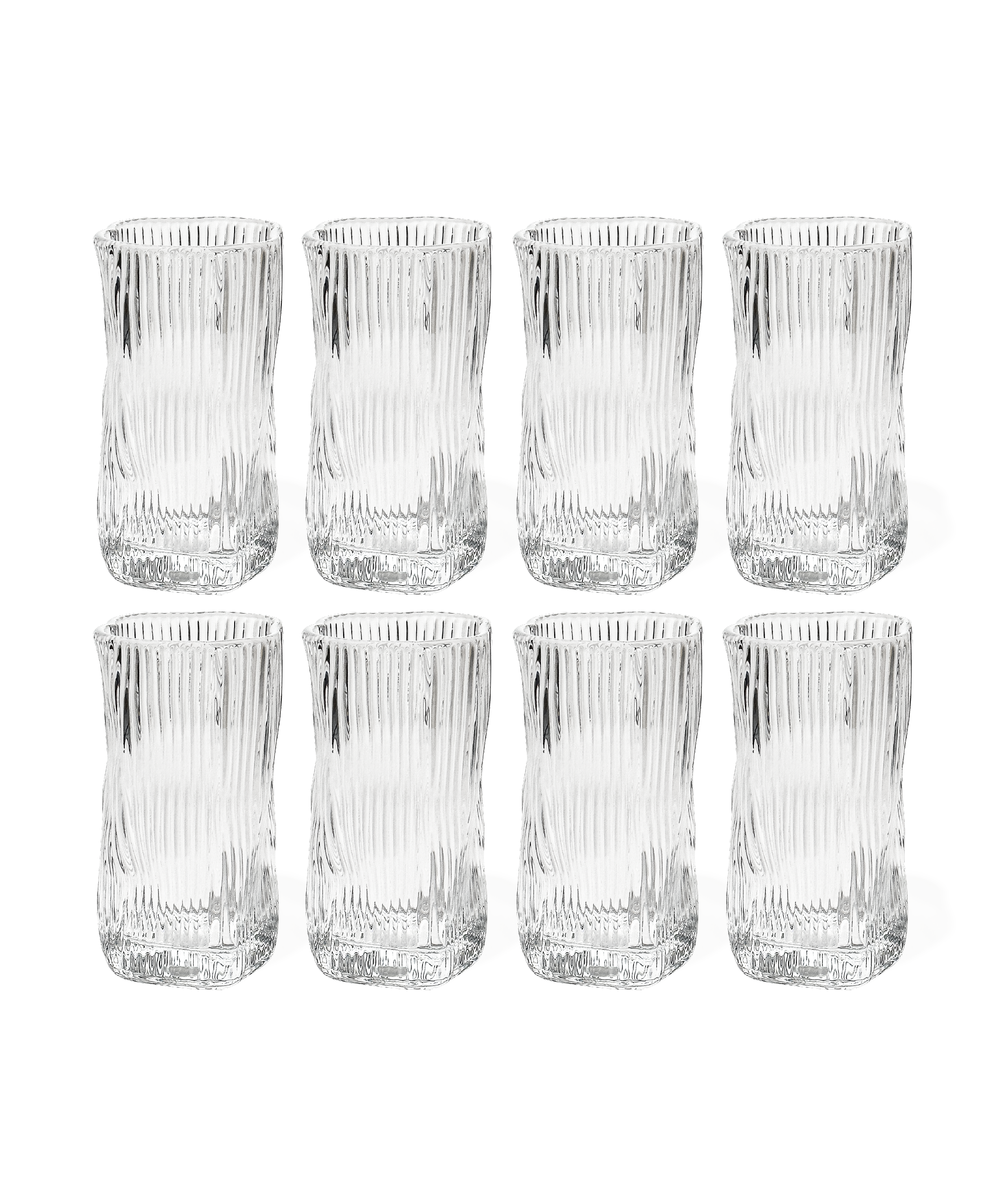 Geriffeltes organisches Glas | Alaska