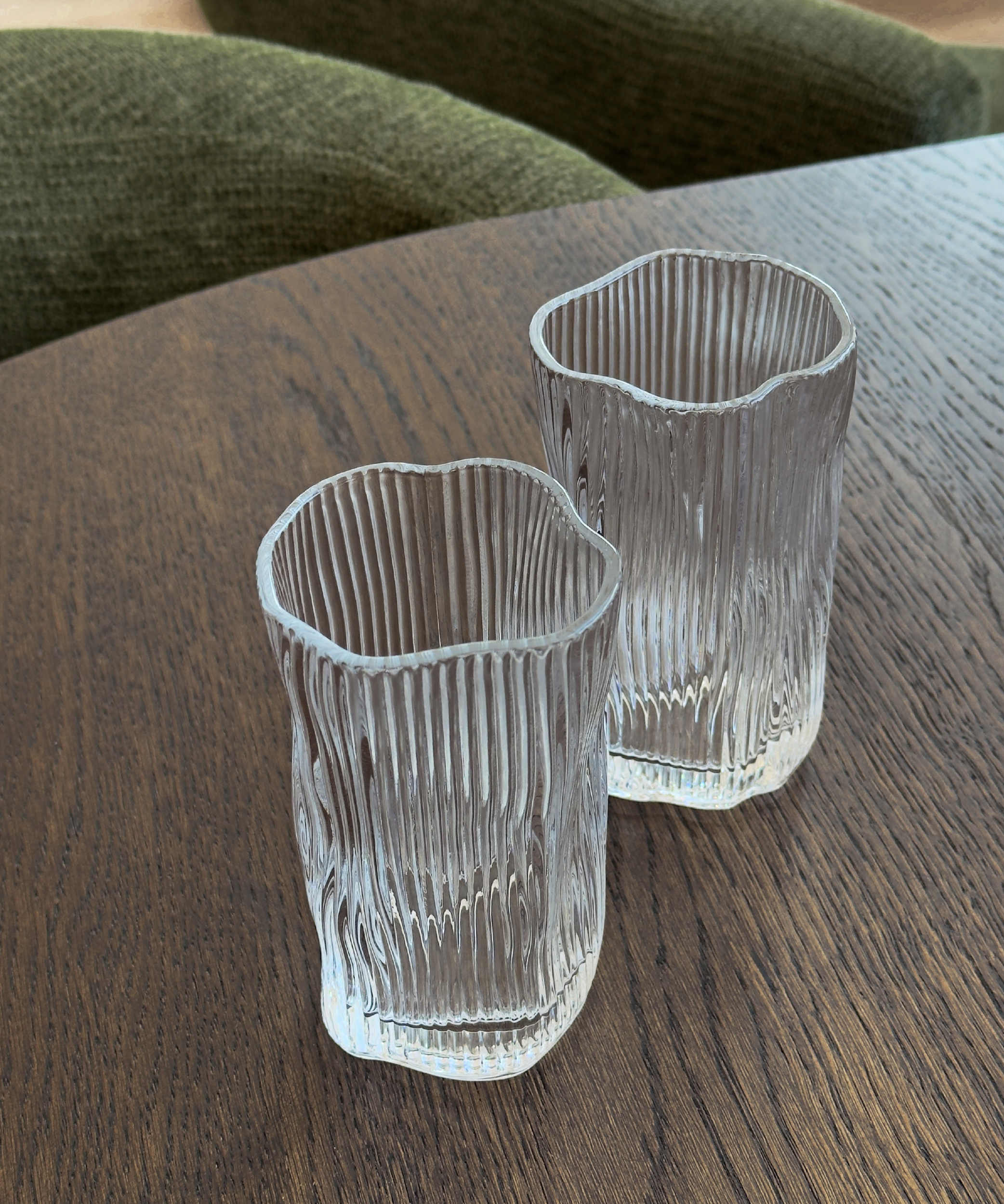 Geriffeltes organisches Glas | Alaska