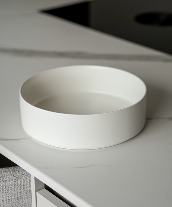 Große Bowl Ø27cm in Cremeweiß matt | Nia