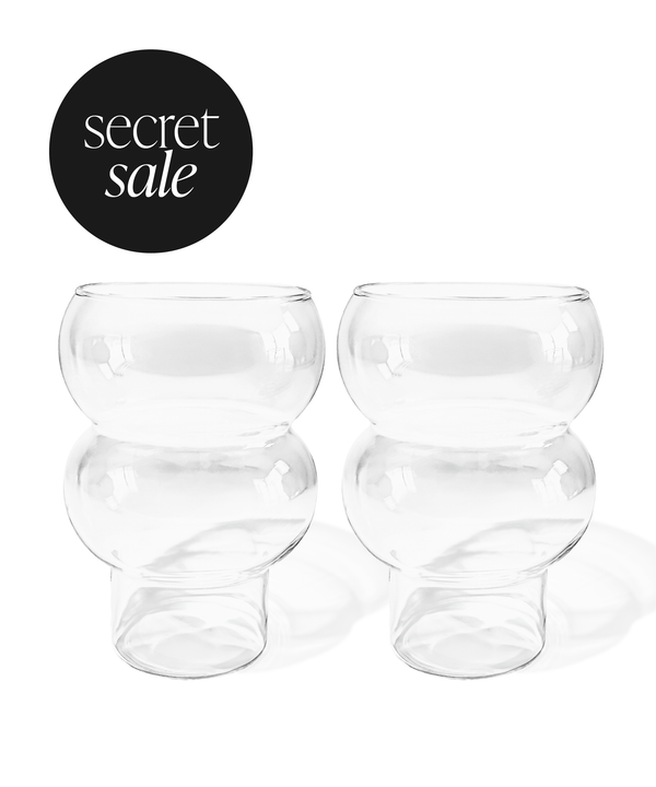 Tokyo großes Glas mit zwei Bubbles | Secret Sale