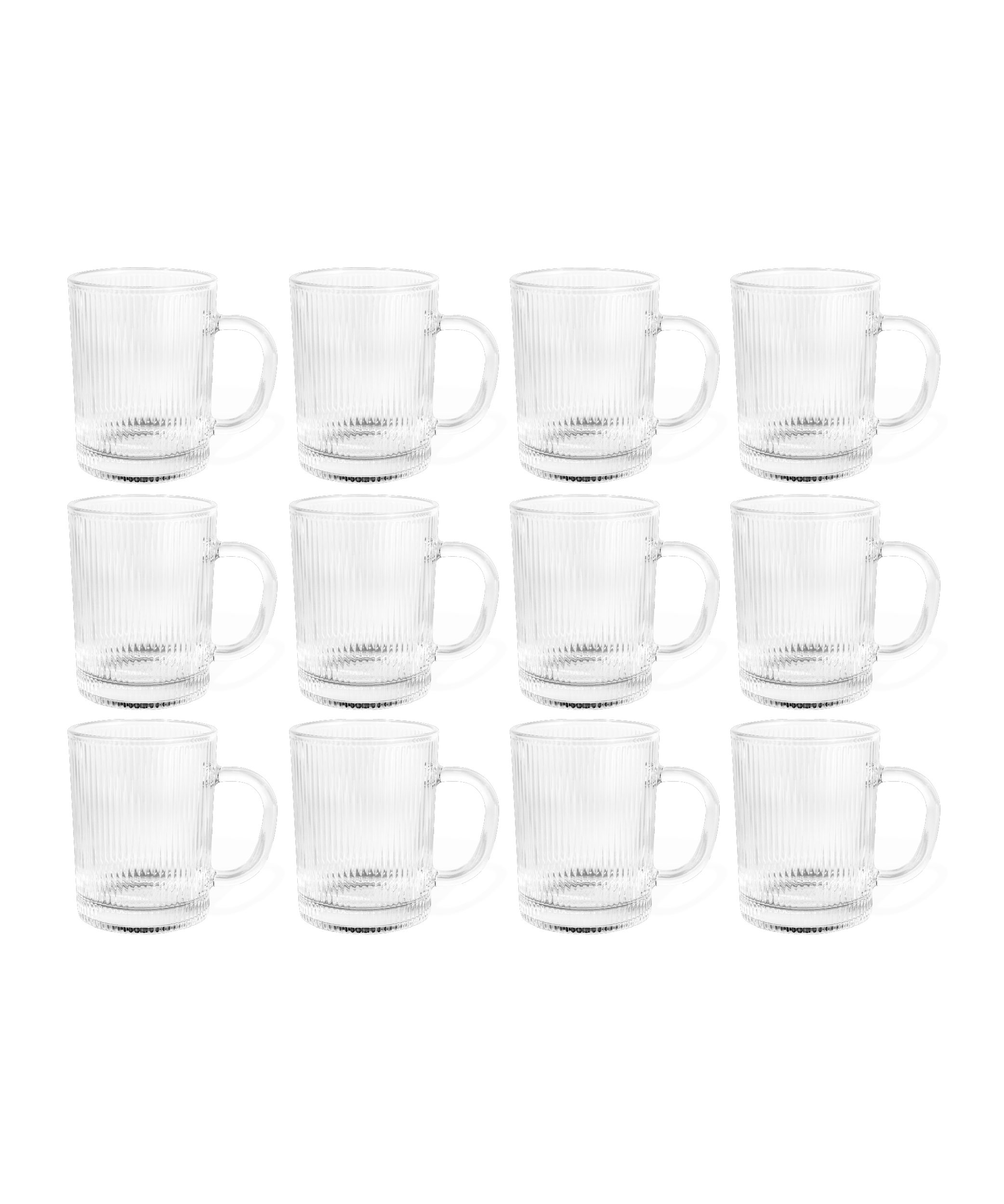Geriffelte Glastasse (300ml) | Paris