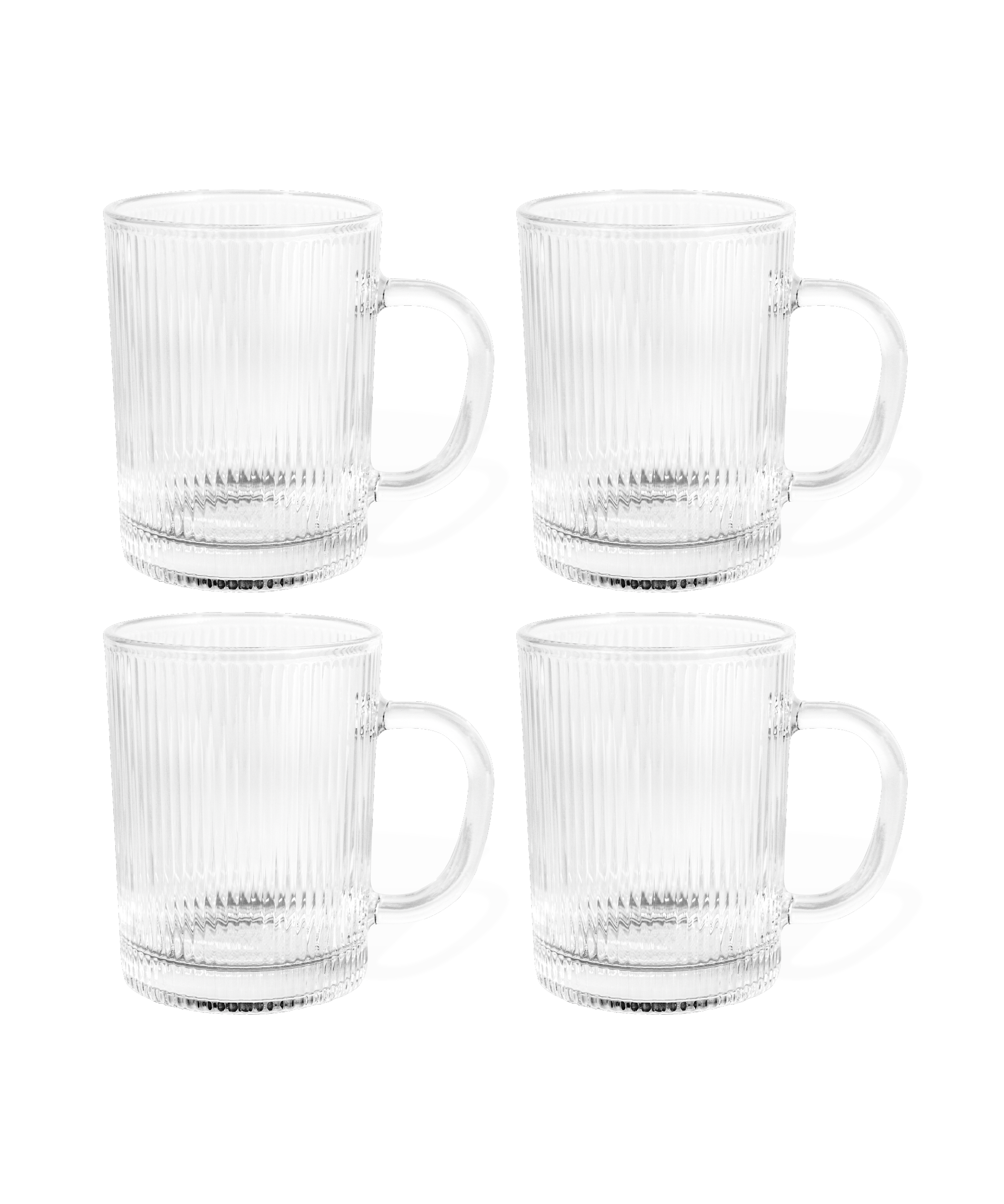 Geriffelte Glastasse (300ml) | Paris