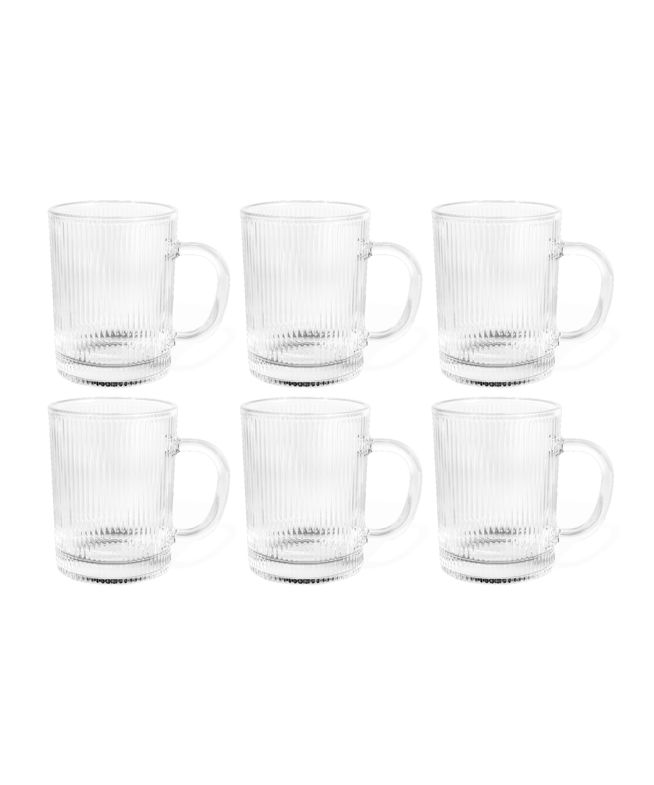 Geriffelte Glastasse (300ml) | Paris