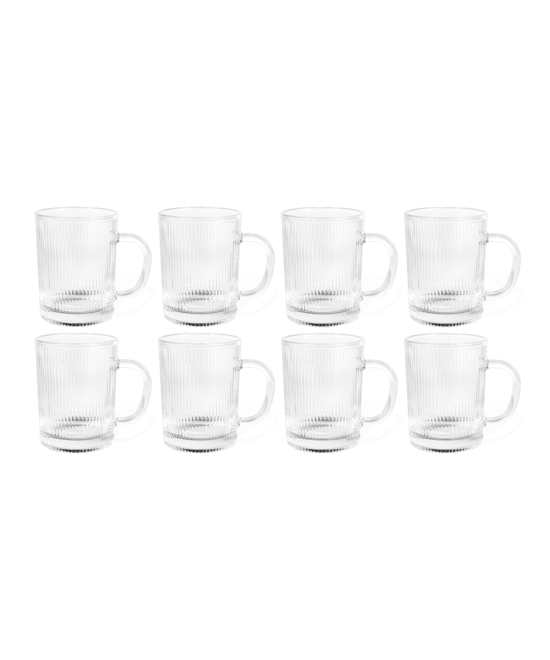 Geriffelte Glastasse (300ml) | Paris