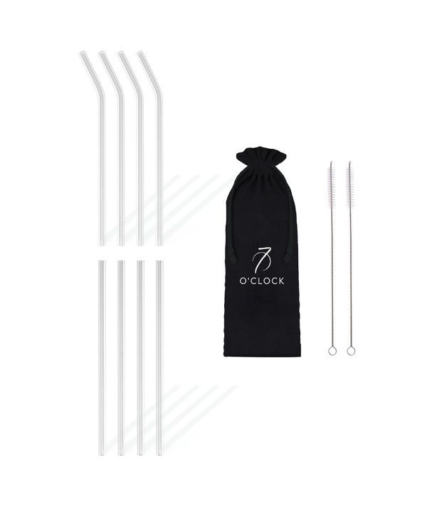 Lange Glasstrohhalme 8er Set | Aris