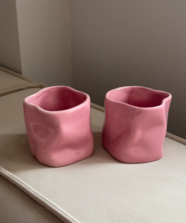 Organischer Keramik Becher Pink | Alaska