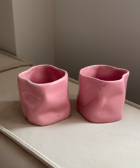 Organischer Keramik Becher Pink | Secret Sale