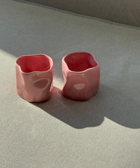Organischer Keramik Becher Pink | Secret Sale