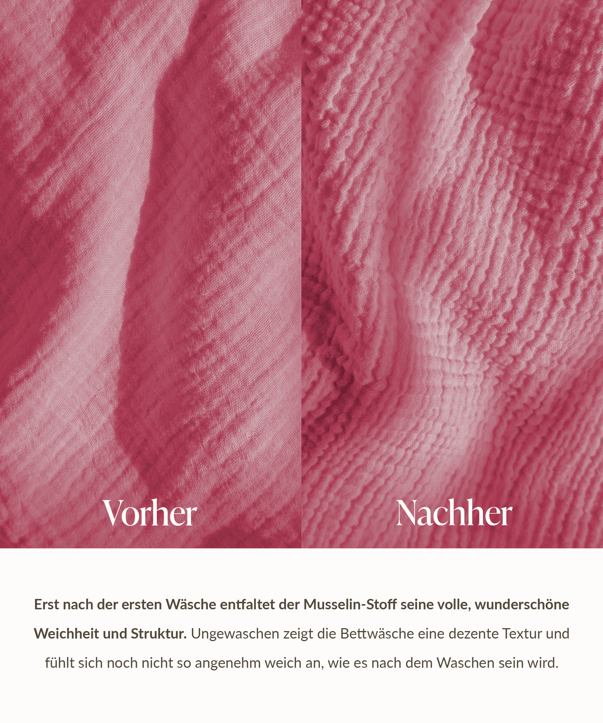 Pinke Musselin Einzelbettwäsche | Haven