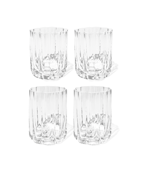 Set aus kleinem & großen Glas im Blumen-Design | Florenz