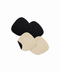 Glasuntersetzer Schwarz/Beige | Jade
