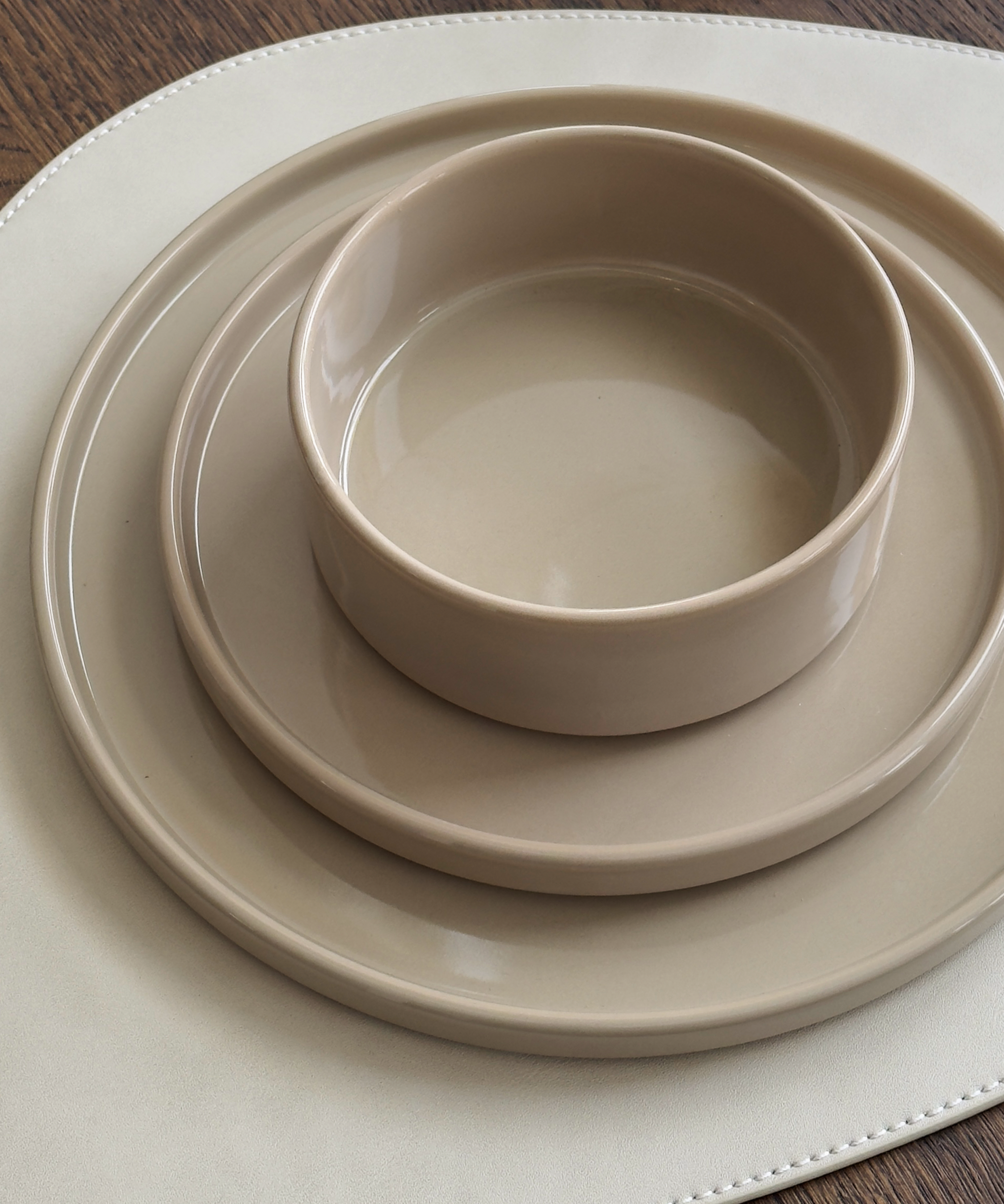 Geschirrset Taupe | Nia