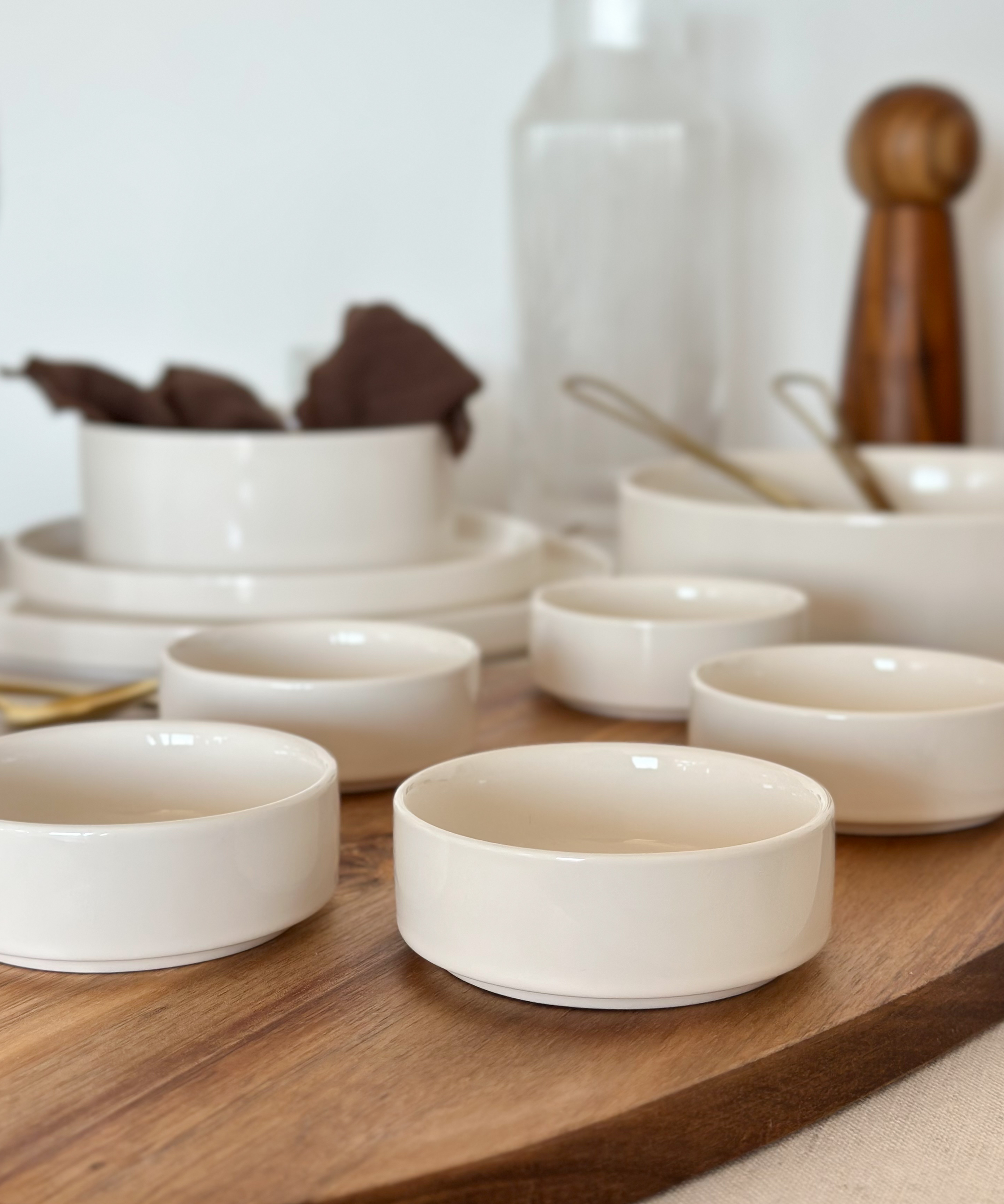 Dipschalen 6er Set in Cremeweiß | Nia