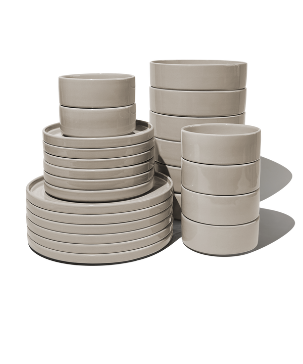 Geschirrset Taupe | Nia