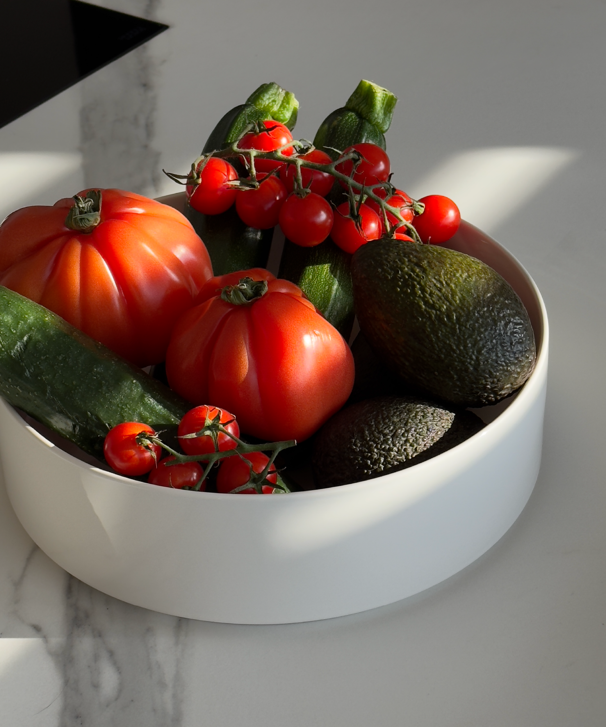 Große Bowl Ø27cm in Cremeweiß | Nia