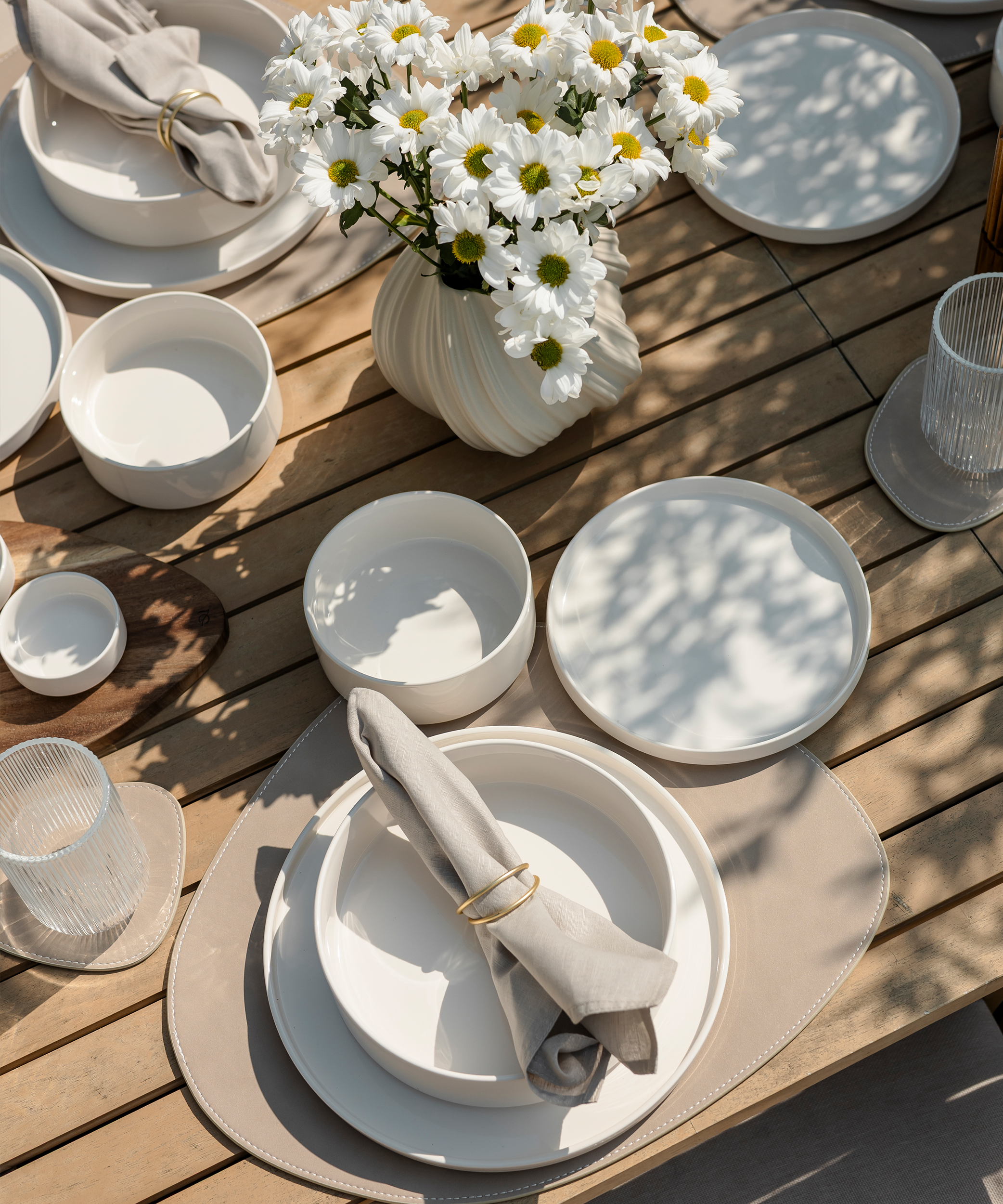 Beige Servietten 6er Set | Kyla