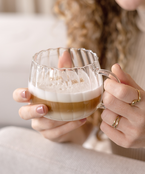 Glastasse Streifen-Design | Norway