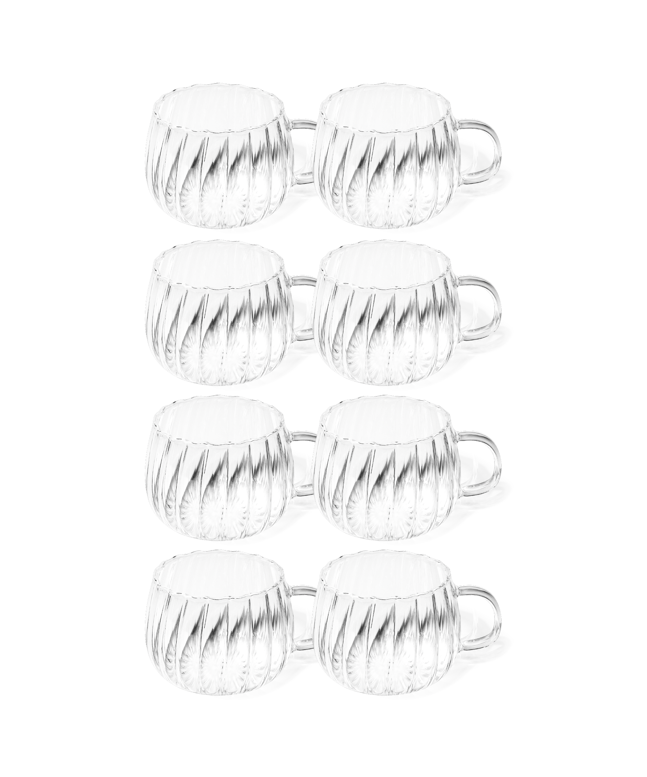 Glastasse Streifen-Design | Norway