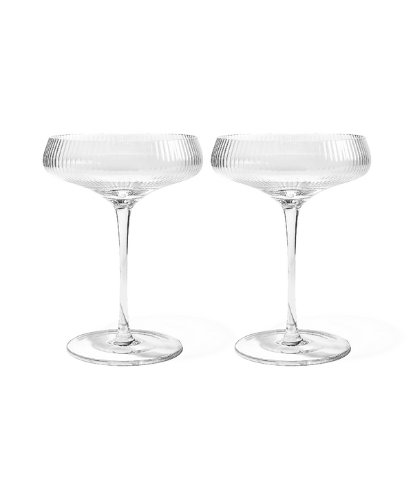Geriffeltes Champagnerglas | Paris