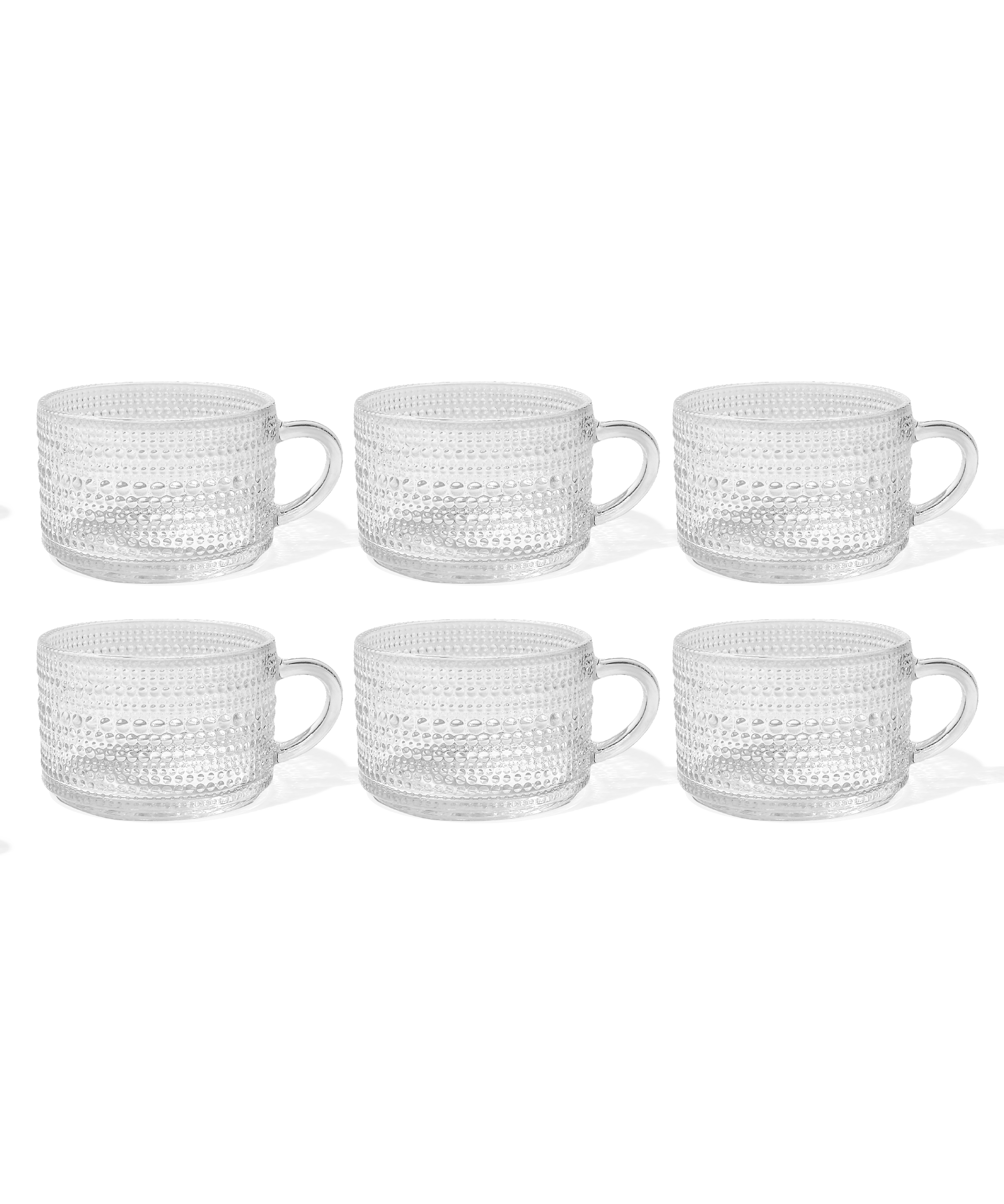 Perlenbesetzte Glastasse | Atlanta