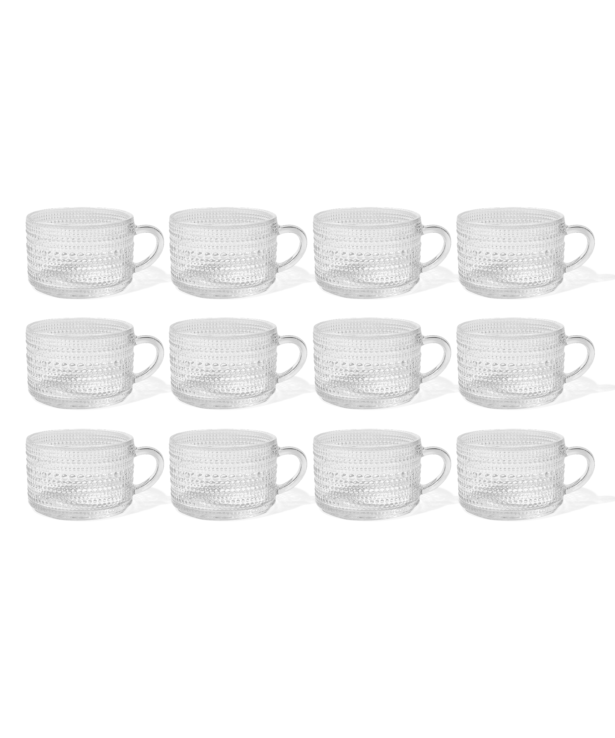 Perlenbesetzte Glastasse | Atlanta