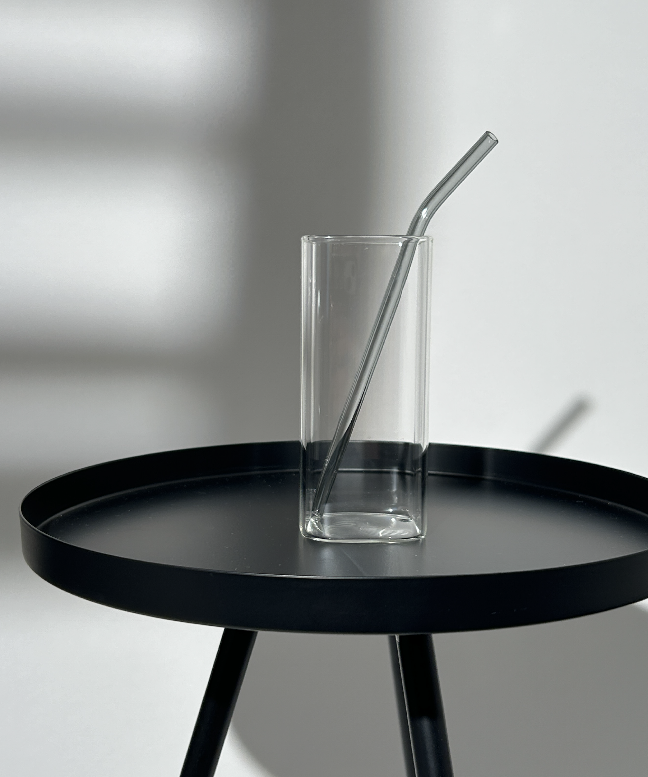 Schwarze Glasstrohhalme 8er Set | Aris