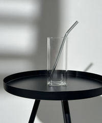 Schwarze Glasstrohhalme 8er Set | Aris