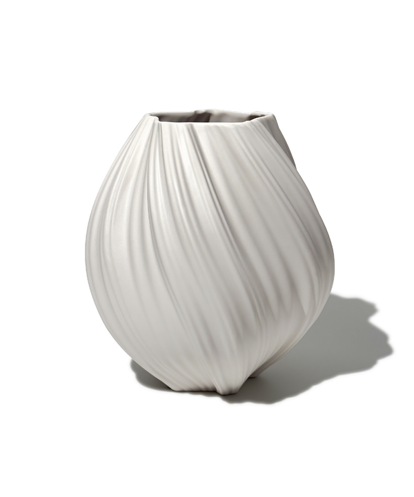 Große Keramik Vase Cremeweiß | Flora