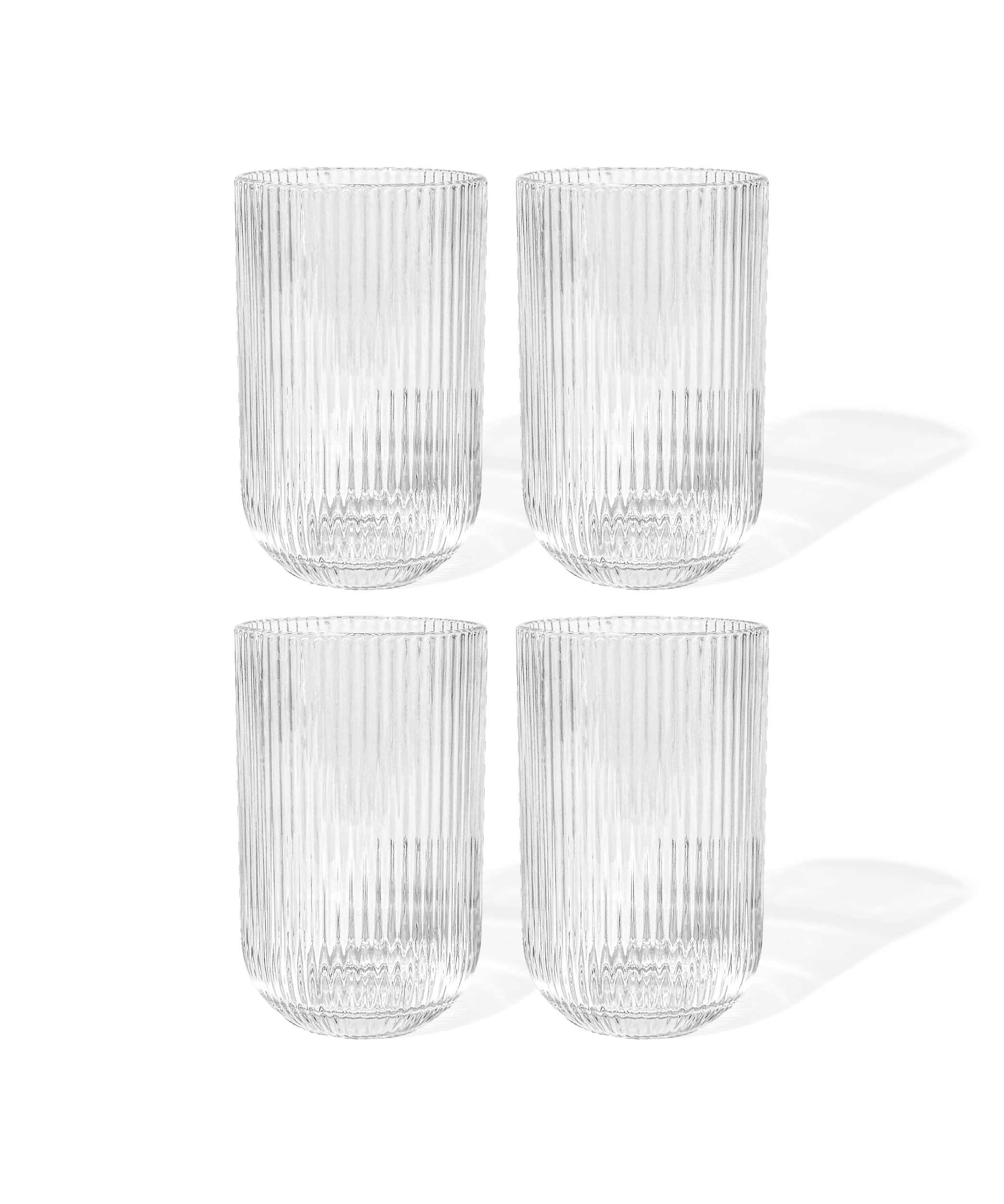 Geriffeltes großes Glas | Paris