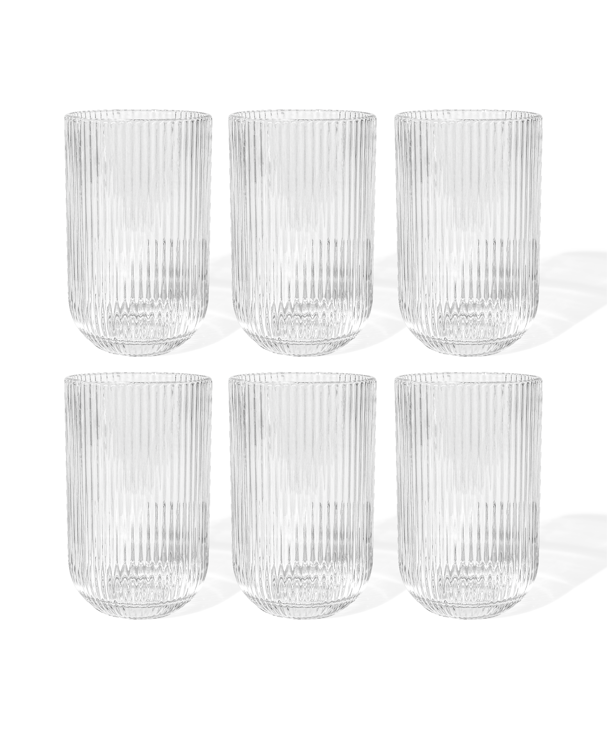 Geriffeltes großes Glas | Paris