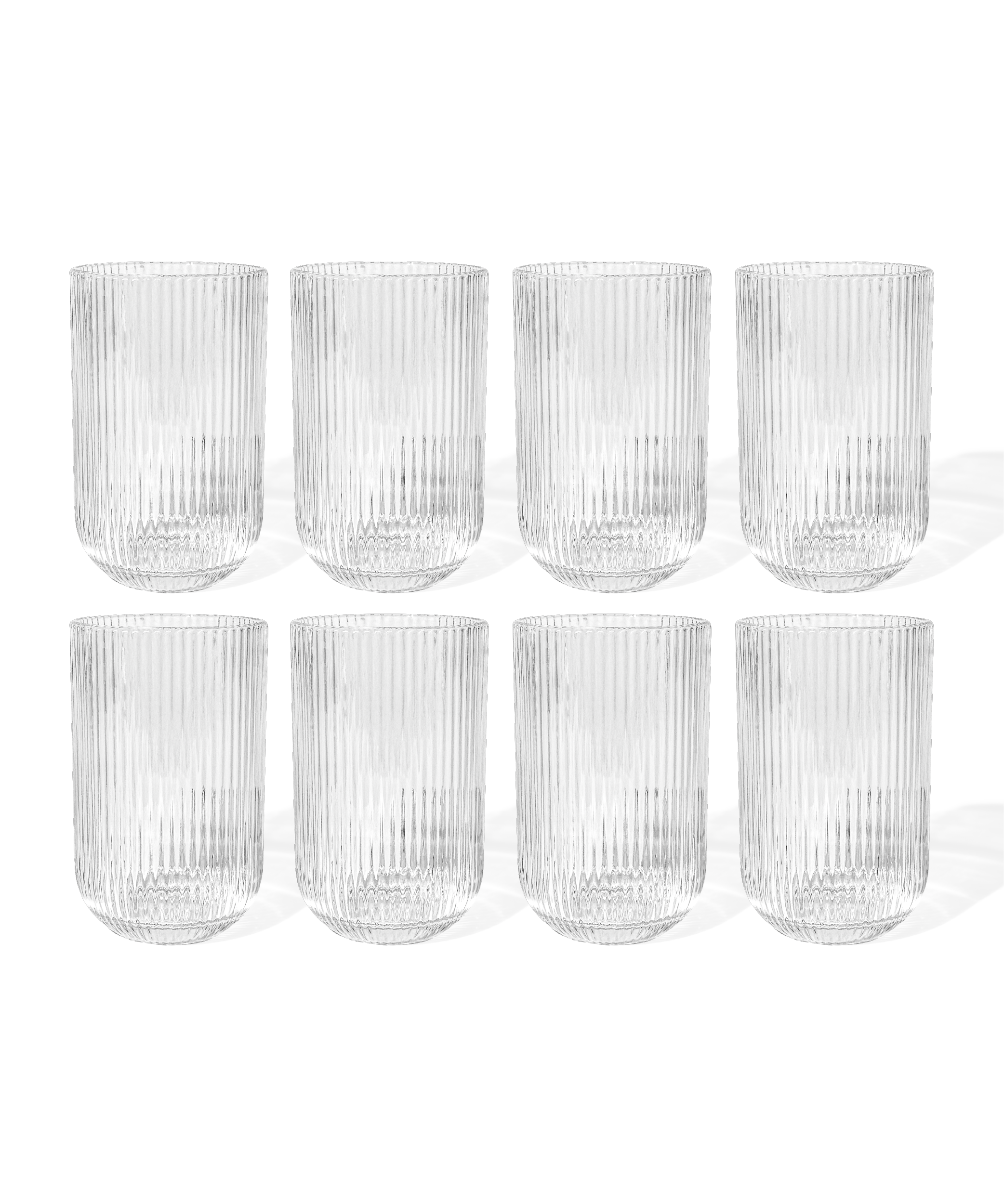 Geriffeltes großes Glas | Paris