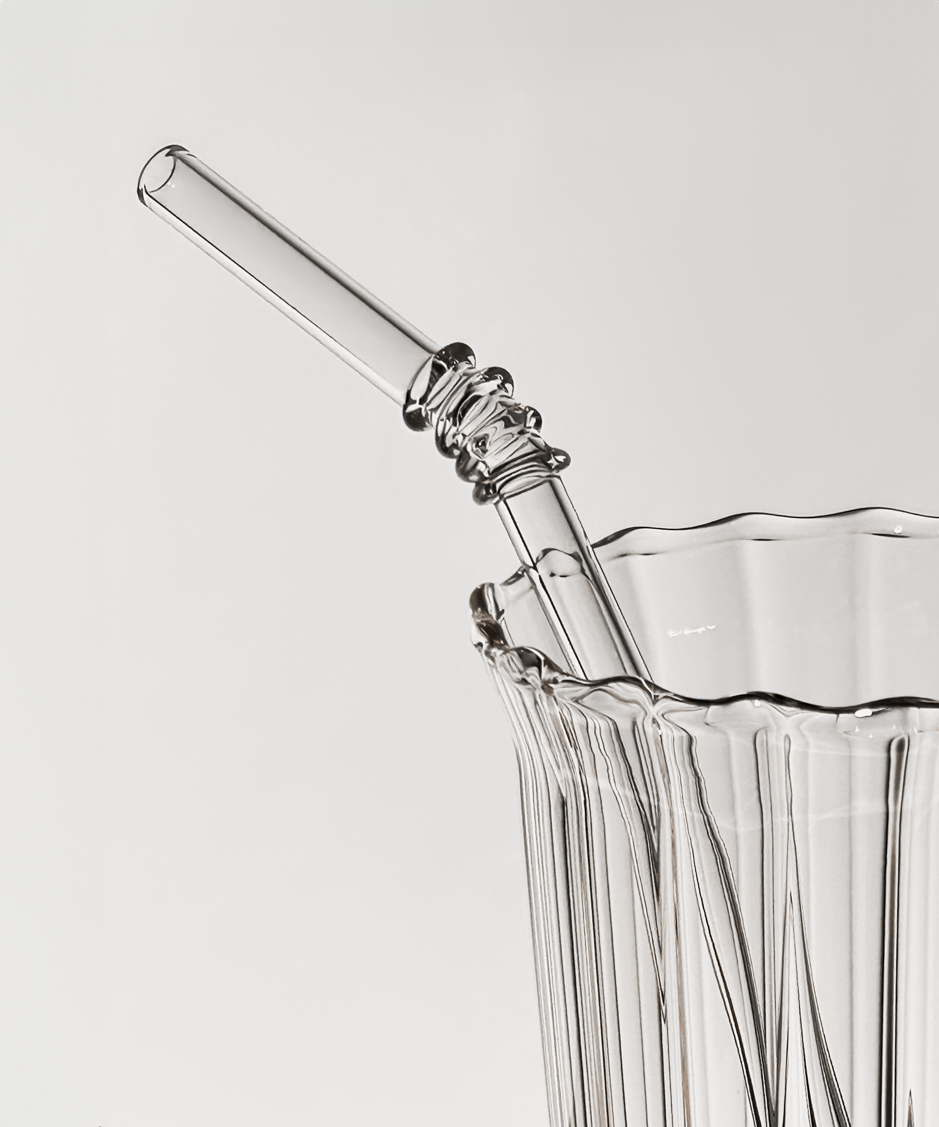 Glasstrohhalme Knick-Design 4er Set | Lani