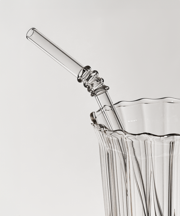 Glasstrohhalme Knick-Design 4er Set | Lani