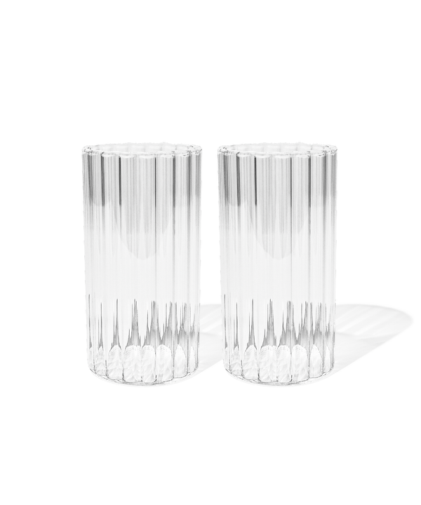Großes Glas Streifen-Design | Norway