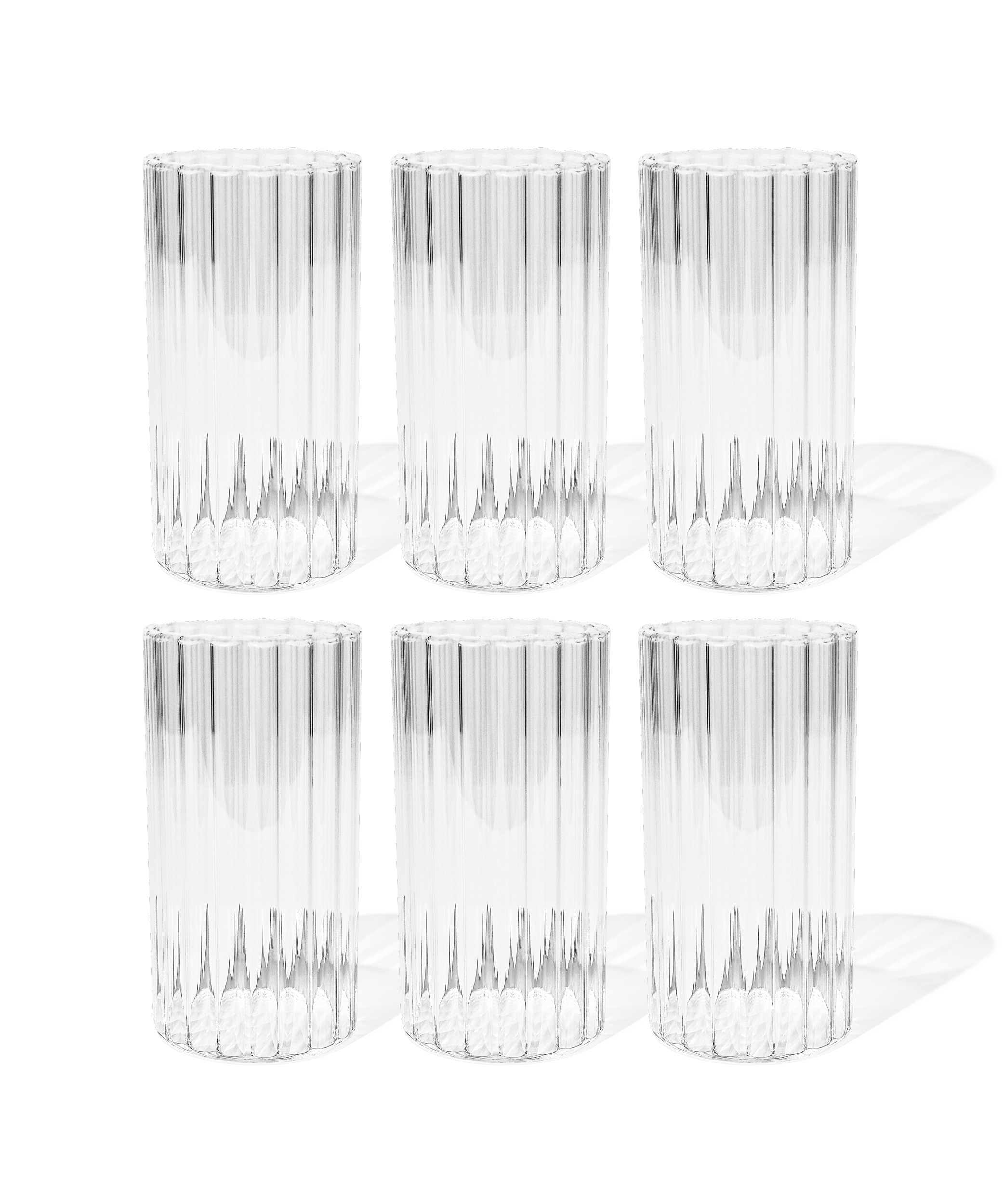 Großes Glas Streifen-Design | Norway