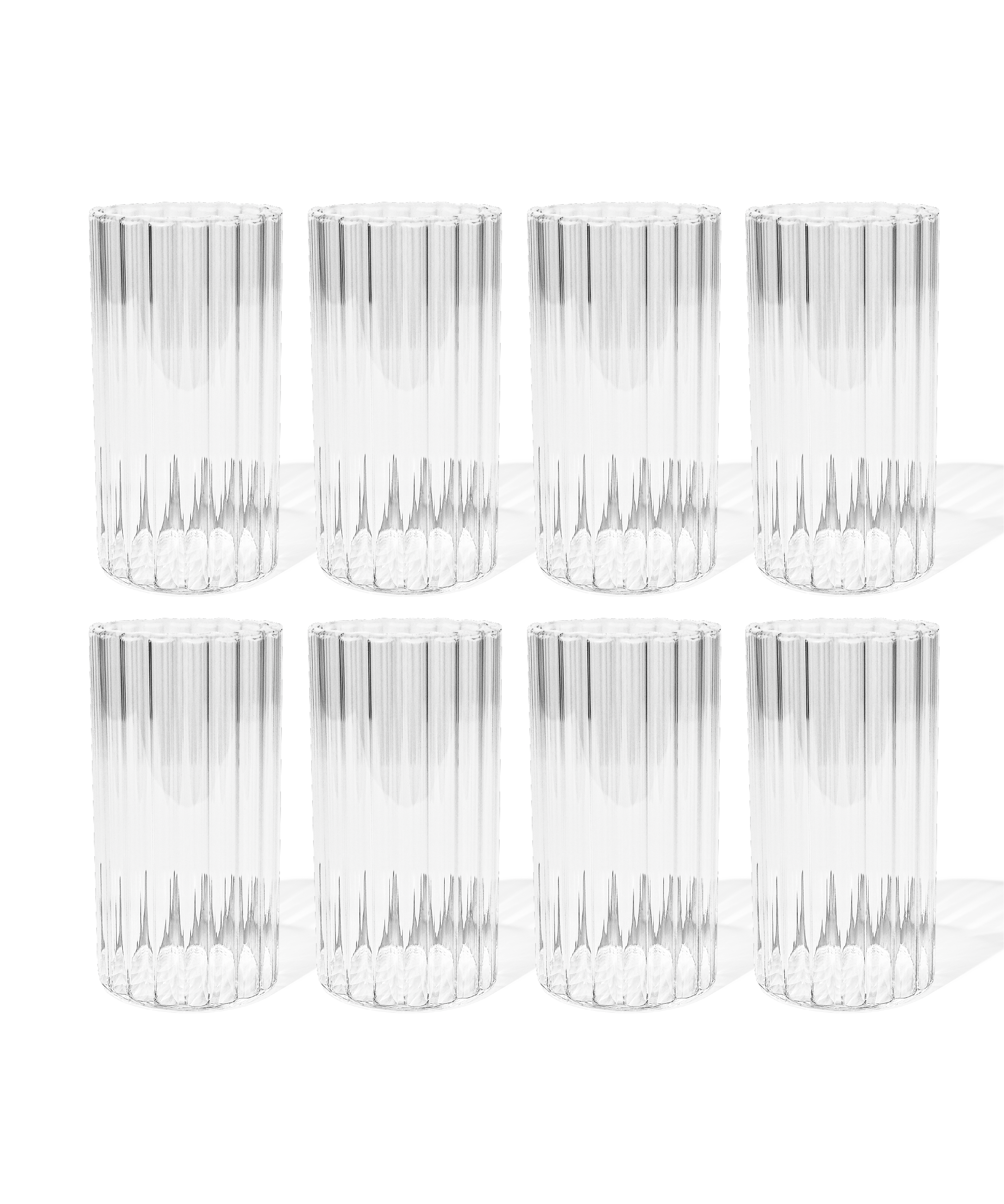 Großes Glas Streifen-Design | Norway