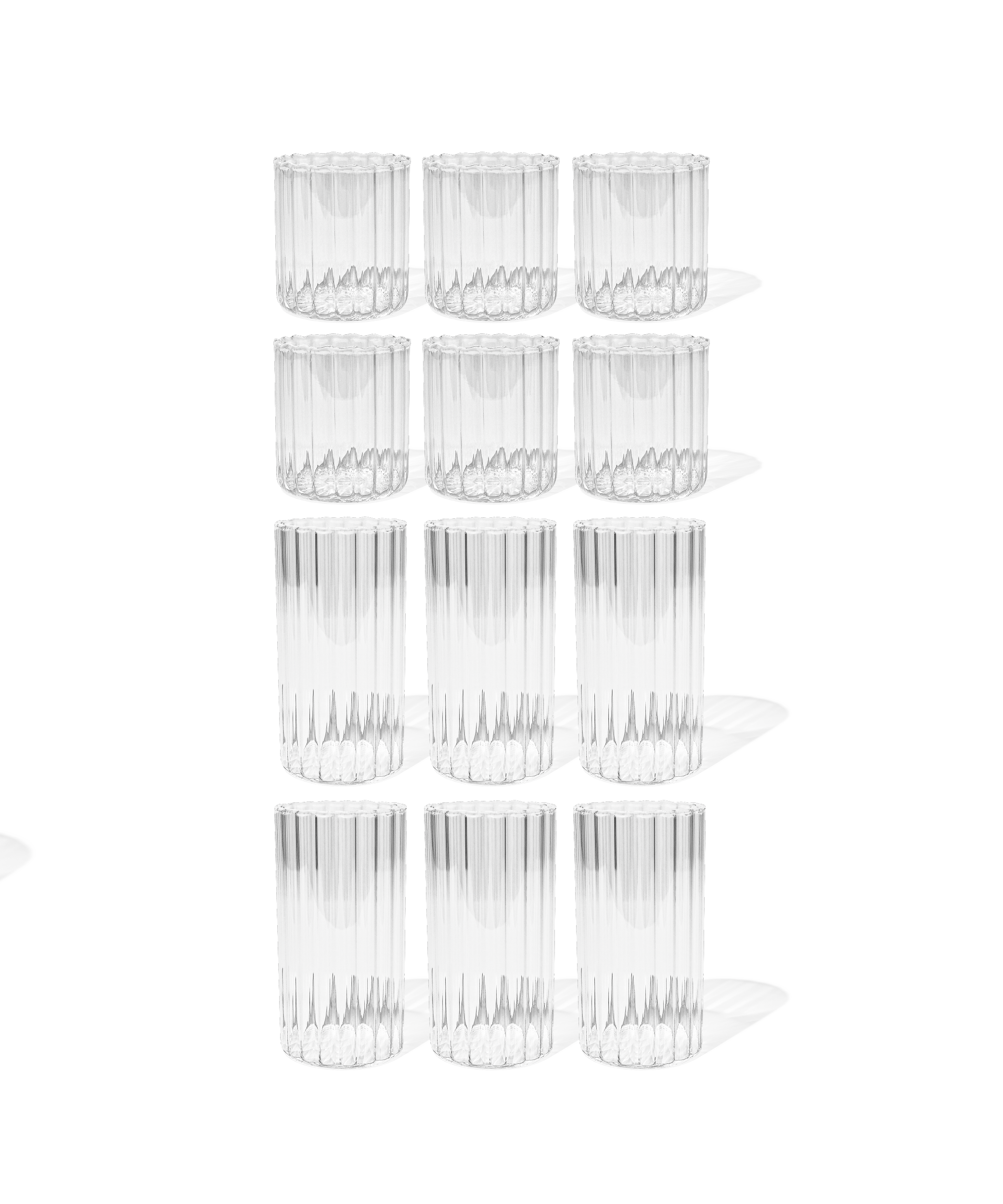 Gläser-Set Streifen-Design | Norway