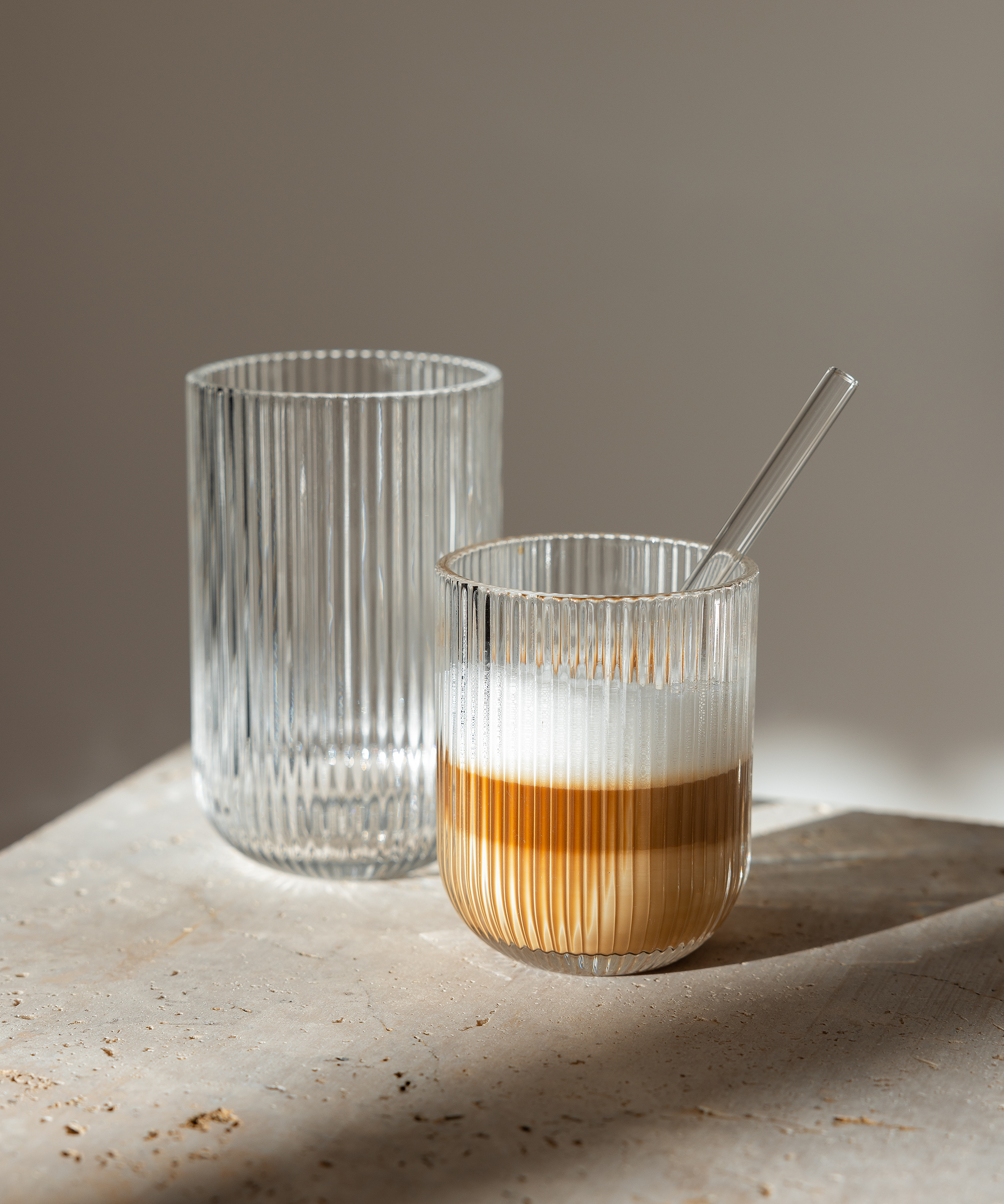 Geriffelte Karaffe & Gläser-Set | Paris