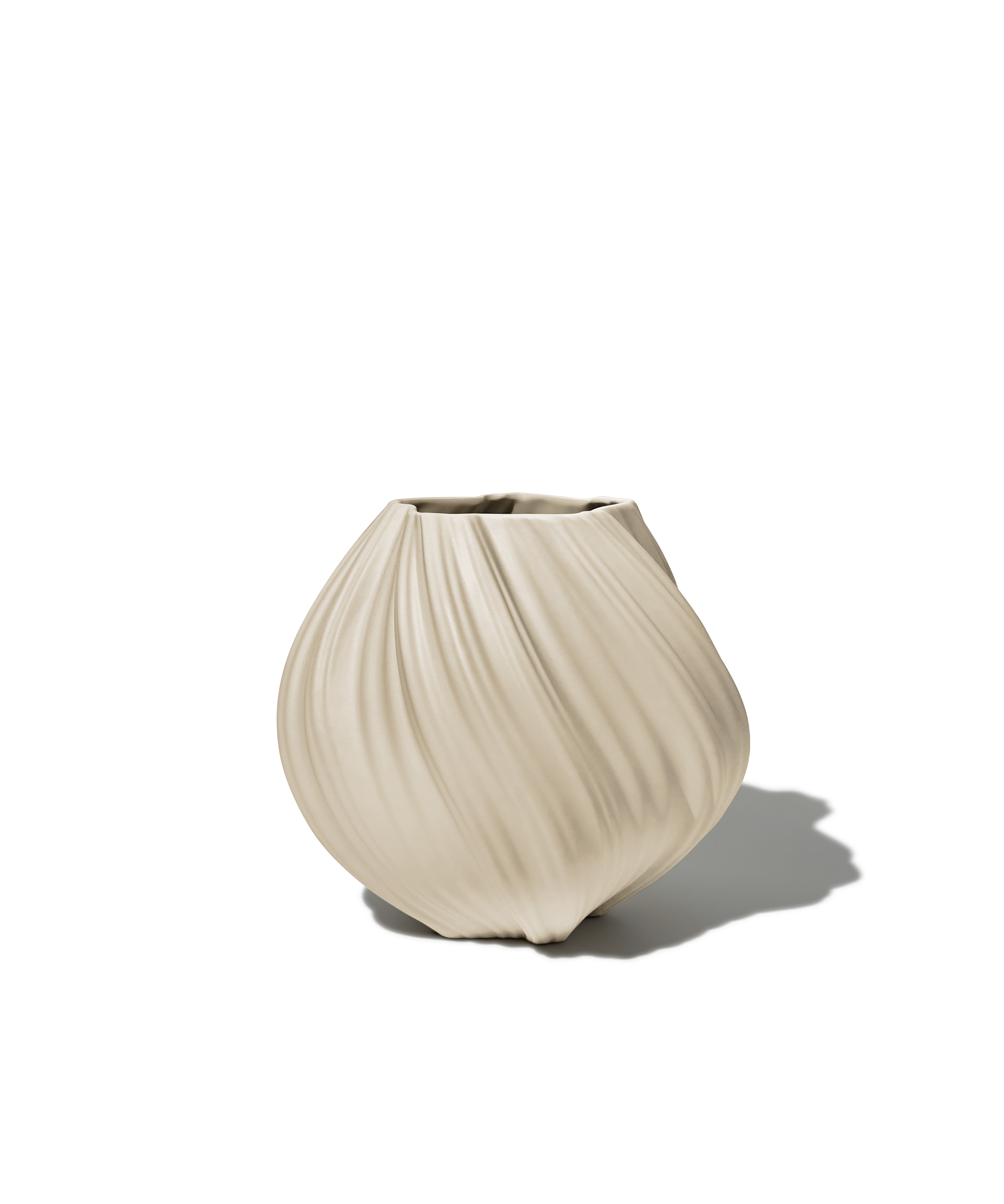 Kleine Keramik Vase in Beige | Flora