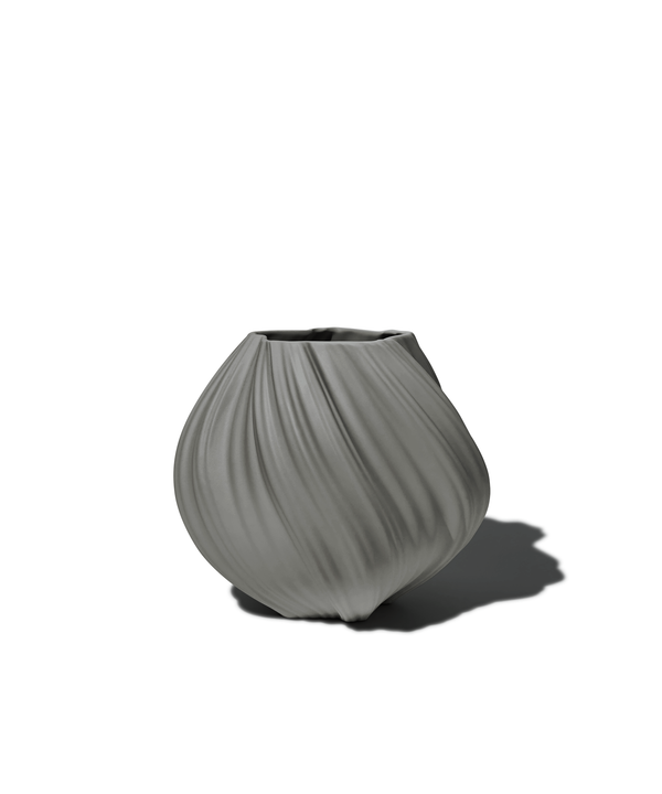 Kleine Keramik Vase in Grau | Flora