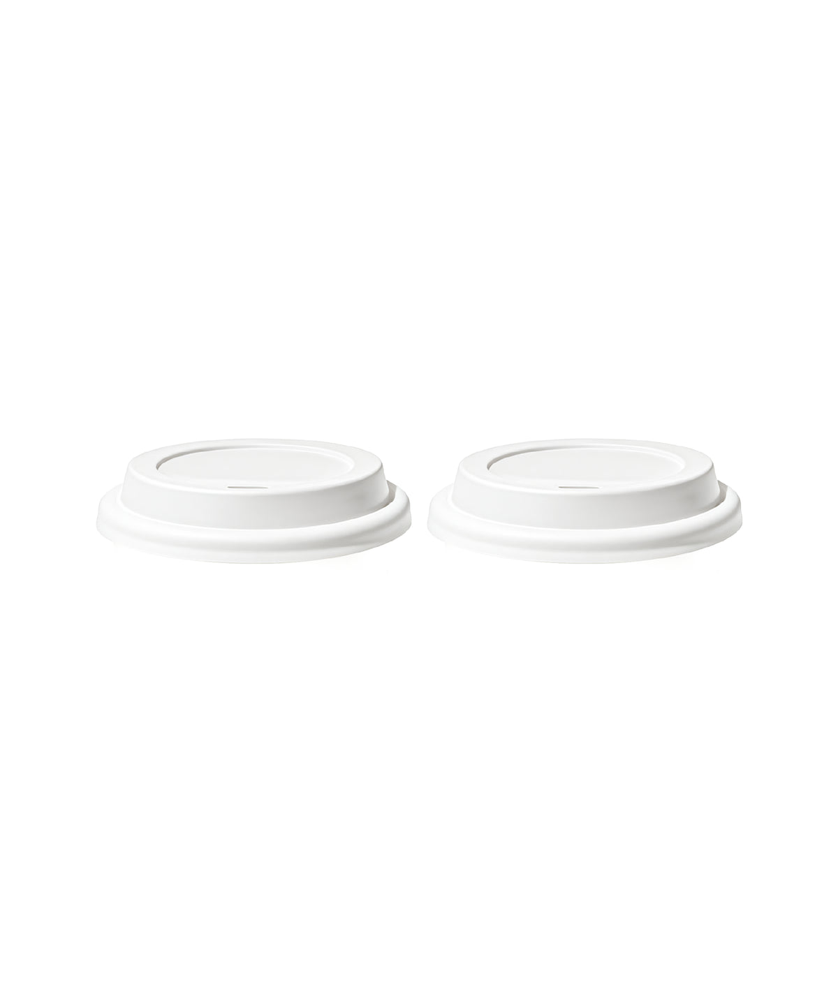 To-Go Becher Silikon-Deckel im 2er Set Weiß – brooklyn collection von 7 O'CLOCK